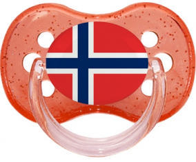 Bandera de Svalbard y Lollipop de purpurina de cereza roja jan mayen