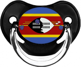 Swaziland bandera clásica negro piruleta fisiológica