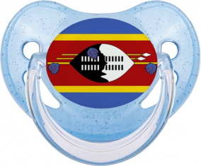 Swaziland bandera azul piruleta fisiológica con lentejuelas