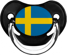 Bandera de Suecia Clásica Piruleta Fisiológica Negra