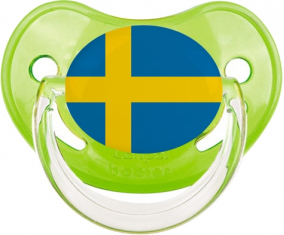 Bandera de Suecia Clásica Piruleta Fisiológica Verde