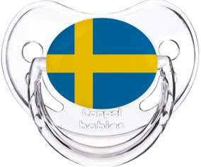 Suecia bandera clásica transparente piruleta fisiológica