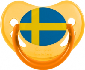 Bandera de Suecia Fosforescente Amarillo Piruleta Fisiológica