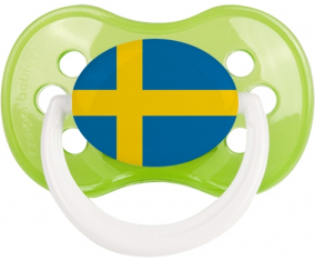 Bandera de Suecia Clásica Piruleta Anatómica Verde