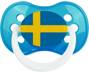 Bandera de Suecia Clásica Cian Anatómica Lollipop