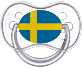 Suecia bandera clásica anatómica transparente lollipop