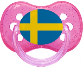 Bandera de Suecia Tetine Cherry Glitter