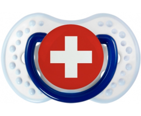 Sucete de bandera suiza lovi dynamic clásico azul marino-blanco-azul