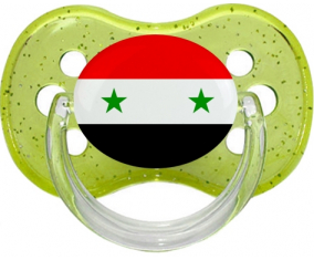 Bandera de la República Árabe Siria Verde Lollipop cereza