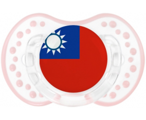 Taiwan Flag Lollipop lovi dynamic clásico retro-blanco-rosa-tierno