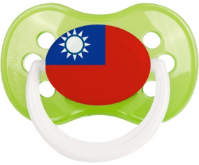 Bandera de Taiwán Clásico Tetín Anatómico Verde