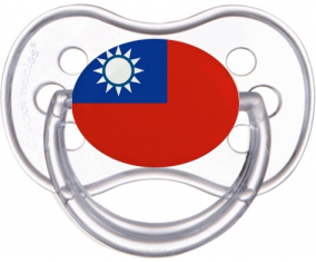 Taiwán Bandera Clásica Transparente Anatómica Tetin