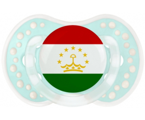 Bandera Tayikistán Lollipop lovi dynamic clásico retro-turquesa-laguna