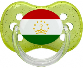 Bandera tayikistán Tetin Cherry Green lentejuelas