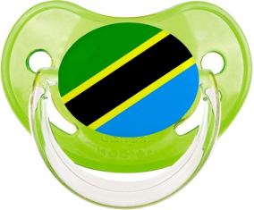 Tanzania Clásica Bandera Tetina Verde