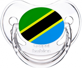 Bandera de Tanzania Clásica Tetina Fisiológica Transparente