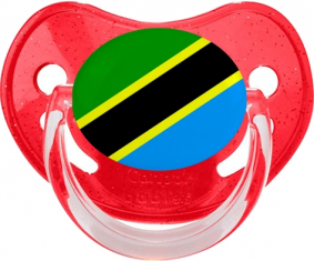 Tanzania Rojo Lentejuelas Bandera Tetina