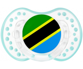 Bandera de Sucete de Tanzania lovi dynamic clásico retro-laguna blanca