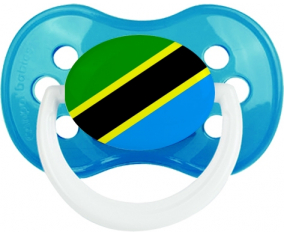 Tanzania Bandera clásica anatómica del cian