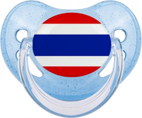 Bandera de suceto fisiológico de lentejuelas azules de Tailandia