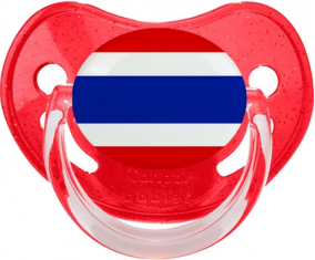 Bandera de suceto fisiológico de lentejuelas rojas de Tailandia