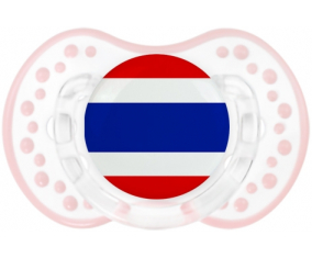 Bandera de Tailandia Tetine lovi dynamic clásico retro-blanco-rosa-tierno
