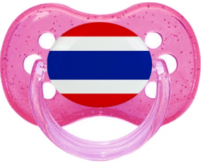 Bandera de Tailandia Cereza Lollipop Rosa lentejuelas