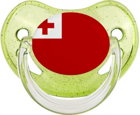 Bandera de suceto verde tonga dragon glitter