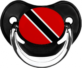 Bandera Trinidad y Tobago Clásico Piruleta Fisiológica Negra