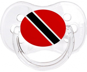 Bandera Trinidad y Tobago Clásico Transparente Cereza Lollipop