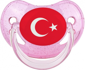 Bandera de Turquía Rosa de brillo tetino fisiológico