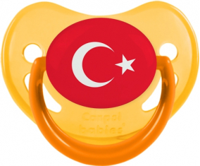 Bandera de Turquía Fisiológica Tetina Fosforescente Amarillo