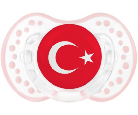 Sucete de bandera de Turquía lovi dynamic clásico retro-blanco-rosa-tierno