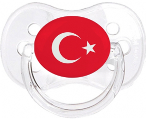 Bandera de Turquía chupa cereza transparente clásica