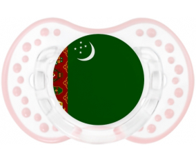 Bandera turkmenistán Tetine lovi dynamic clásico retro-blanco-rosa-tierno