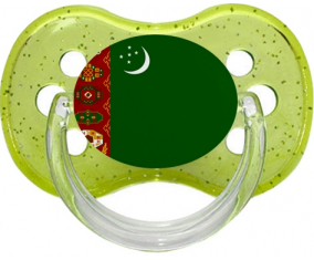 Bandera turkmenistán verde lentejuelas Lollipop