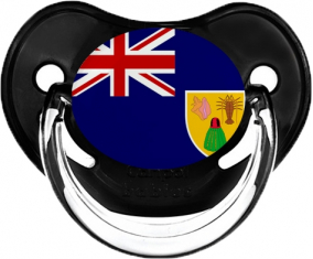 Bandera Turcos y Caicos Clásico Negro Piruleta Fisiológica