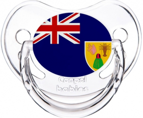 Bandera Turcos y Caicos Clásico Transparente Piruleta Fisiológica