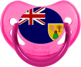 Bandera Turcos y Caicos Physiological Lollipop Fosforescente Rosa