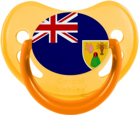 Bandera Turcos y Caicos Physiological Lollipop Fosforescente Amarillo
