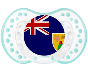 Flag Turks y Caicos Lollipop lovi dynamic clásico retro-white-lagoon