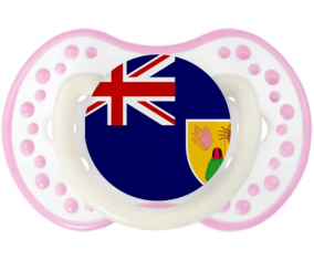 Bandera Turcos y Caicos Lollipop lovi dynamic Fosforescente Blanco-Rosa