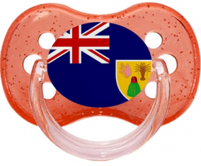 Bandera Turcos y Caicos Rojo Cereza Lollipop
