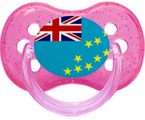 Tuvalu Tetin Cherry Glitter Bandera