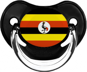 Bandera de Uganda Tetina Fisiológica Negra Clásica