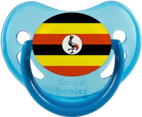 Bandera de Uganda Fisiológica Tetina Fosforescente Azul