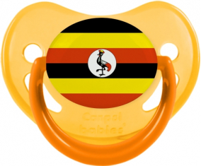 Bandera de Uganda Fisiológica Tetina Fosforescente Amarillo