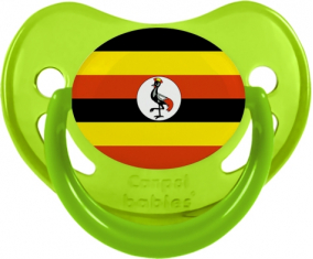 Bandera de Uganda Fosforescente Tetino Fisiológico Verde