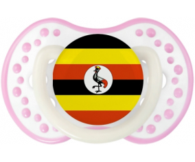 Bandera de suceto de Uganda lovi dynamic fosforescente blanco-rosa