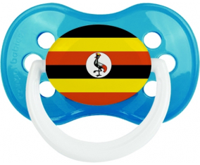 Bandera de cian clásico dragón de Uganda